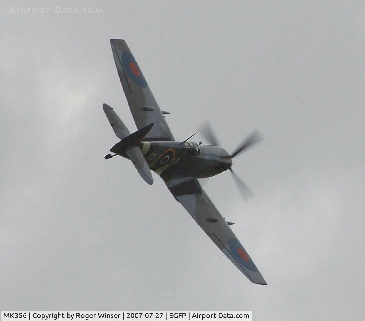 MK356, 1944 Supermarine 361 Spitfire LF.IXc C/N CBAF.IX.1561, BBMF Spitfire in the 2I-V markings carried by a Spitfire IX.B of 443 (Hornet) Squadron RAF circa September 1944.