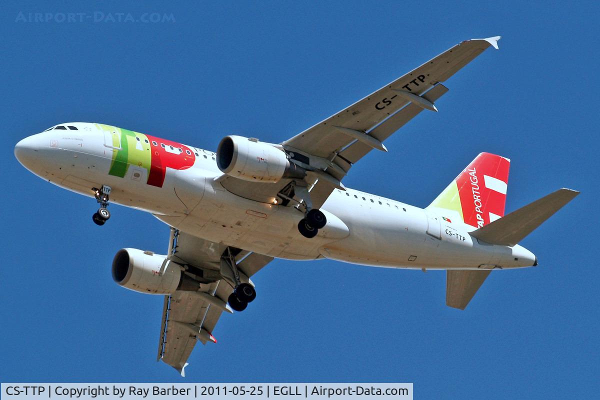 CS-TTP, 2000 Airbus A319-111 C/N 1165, Airbus A319-111 [1165] (TAP Portugal) Home~G 25/05/2011. On approach 27R.
