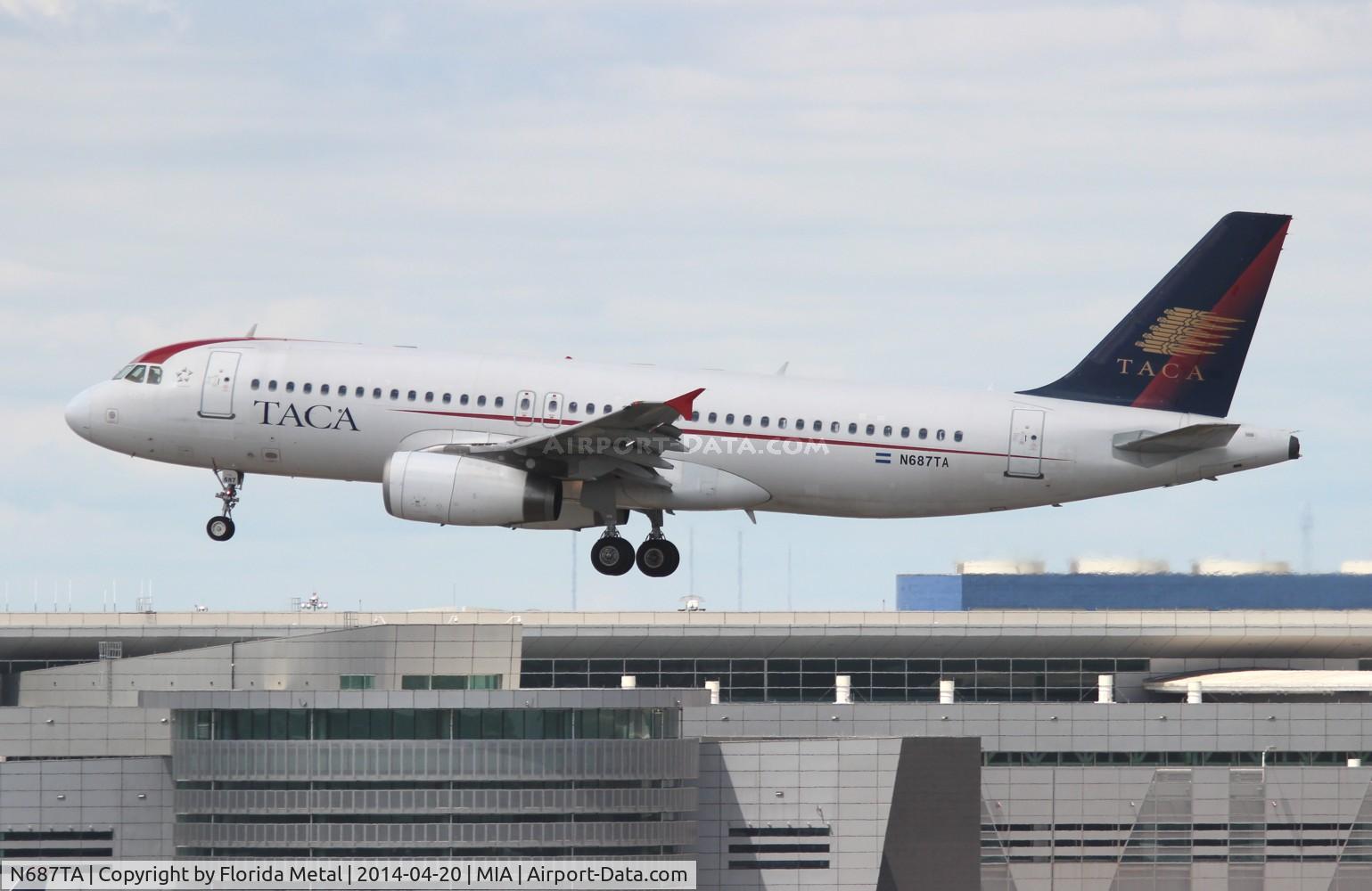 N687TA, 2000 Airbus A320-233 C/N 1334, Taca A320