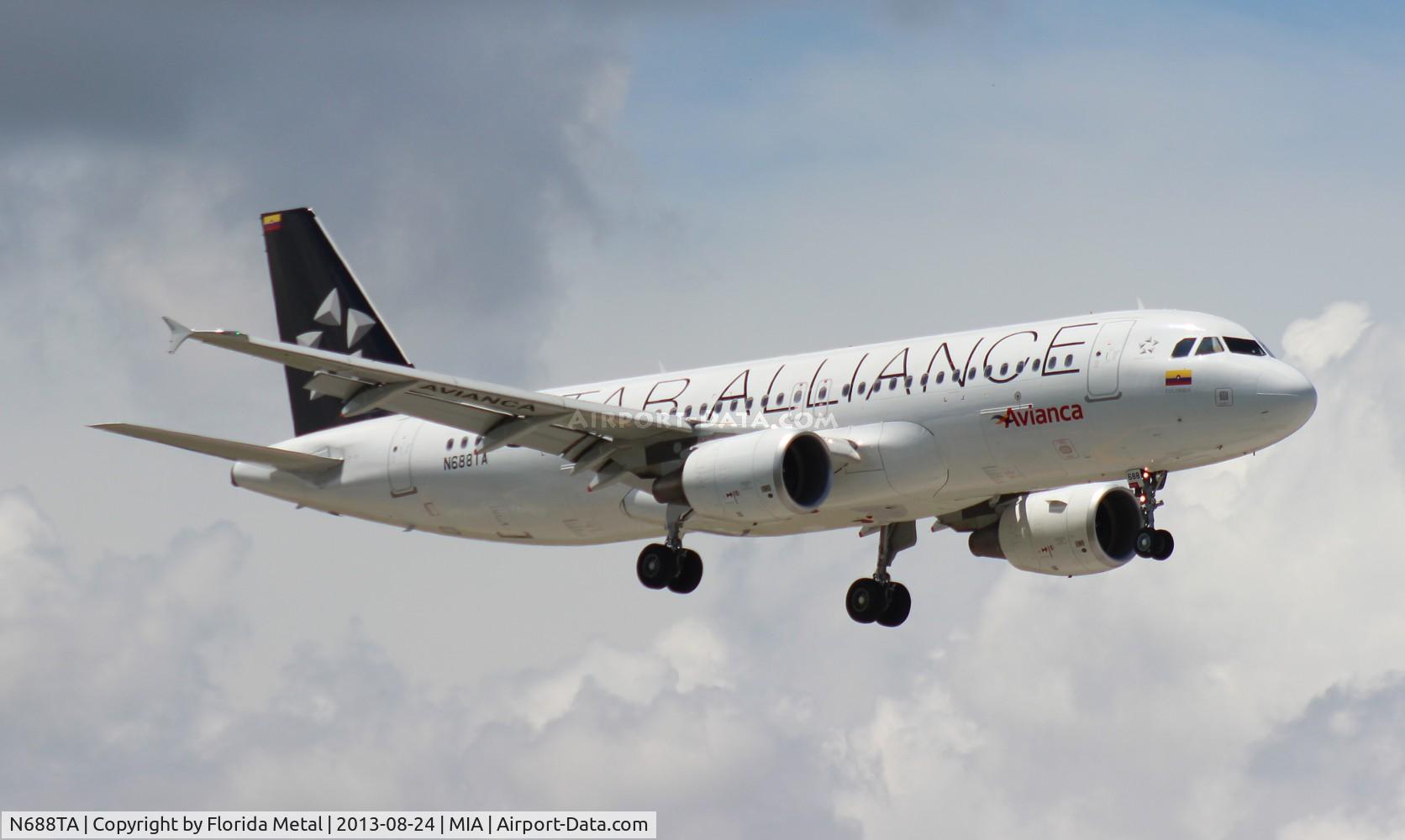 N688TA, 2012 Airbus A320-214 C/N 5243, Taca A320