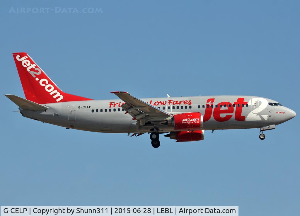 G-CELP, 1986 Boeing 737-330(QC) C/N 23522, Landing rwy 25R