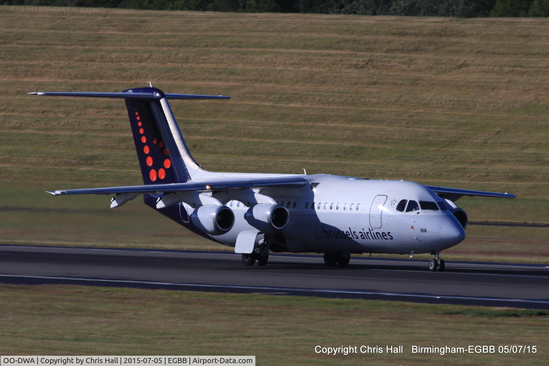 OO-DWA, 1997 British Aerospace Avro 146-RJ100 C/N E3308, Brussels Airways