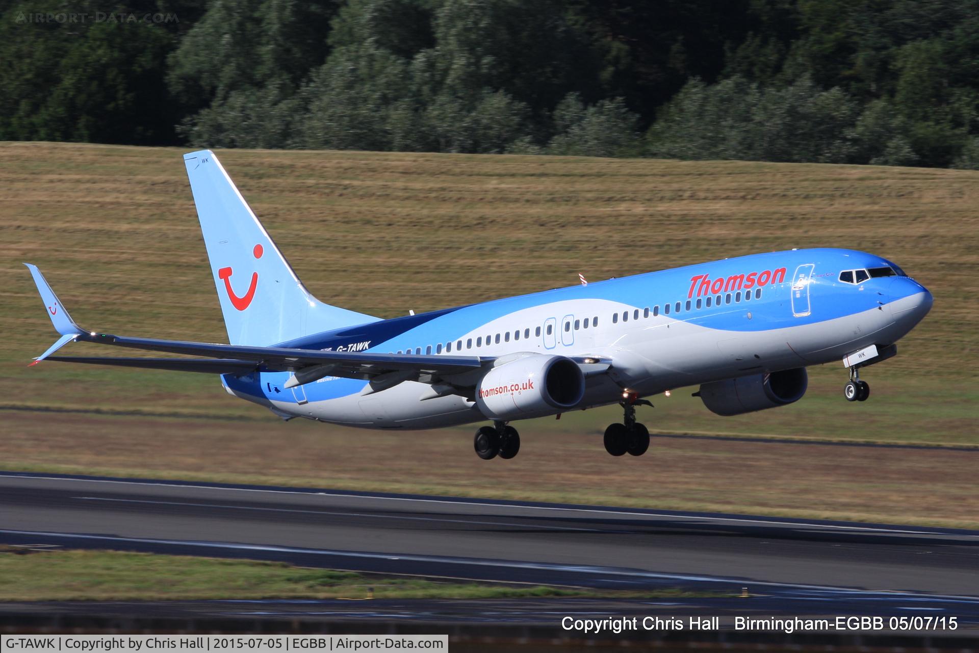 G-TAWK, 2012 Boeing 737-8K5 C/N 37239, Thomson