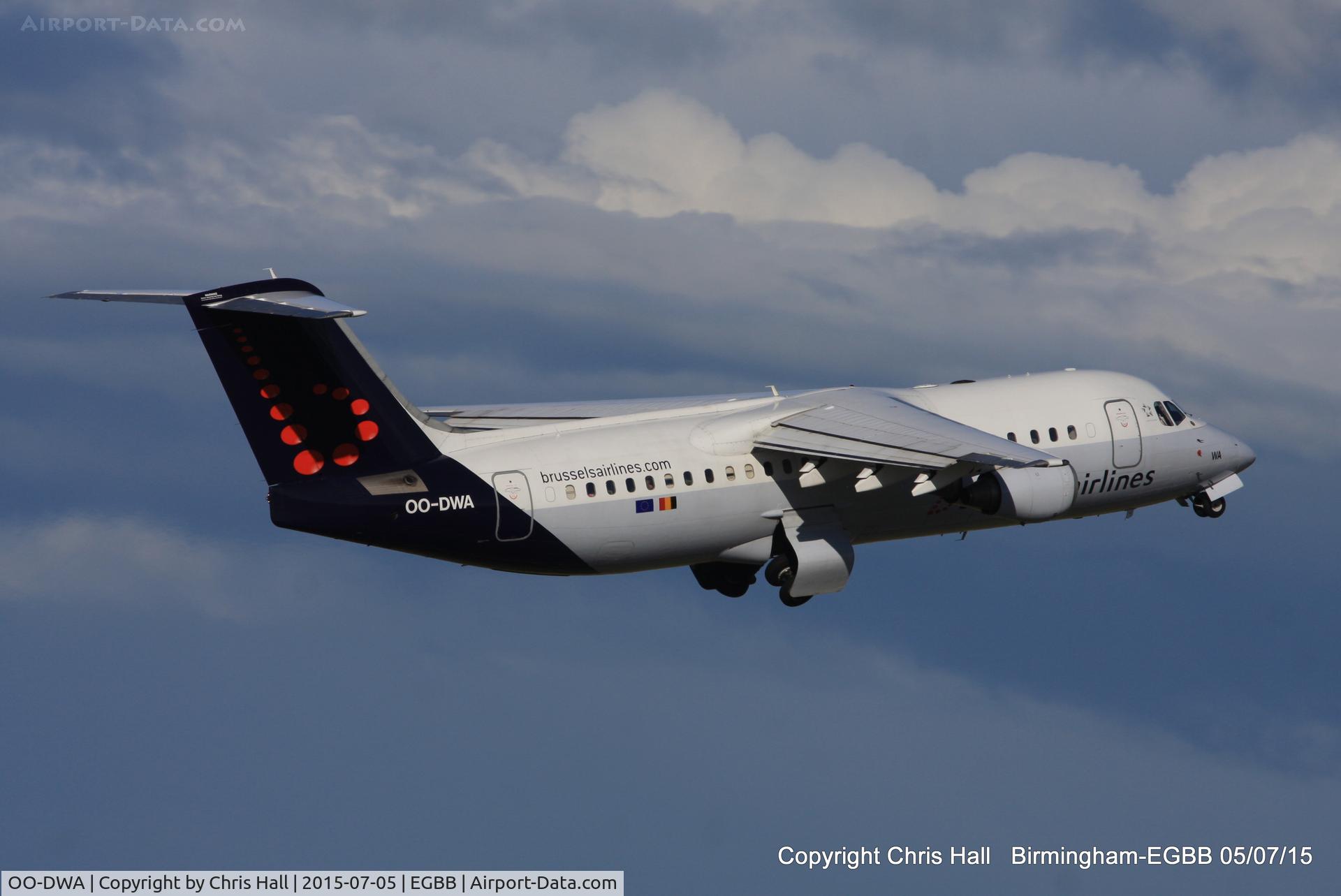 OO-DWA, 1997 British Aerospace Avro 146-RJ100 C/N E3308, Brussels Airways
