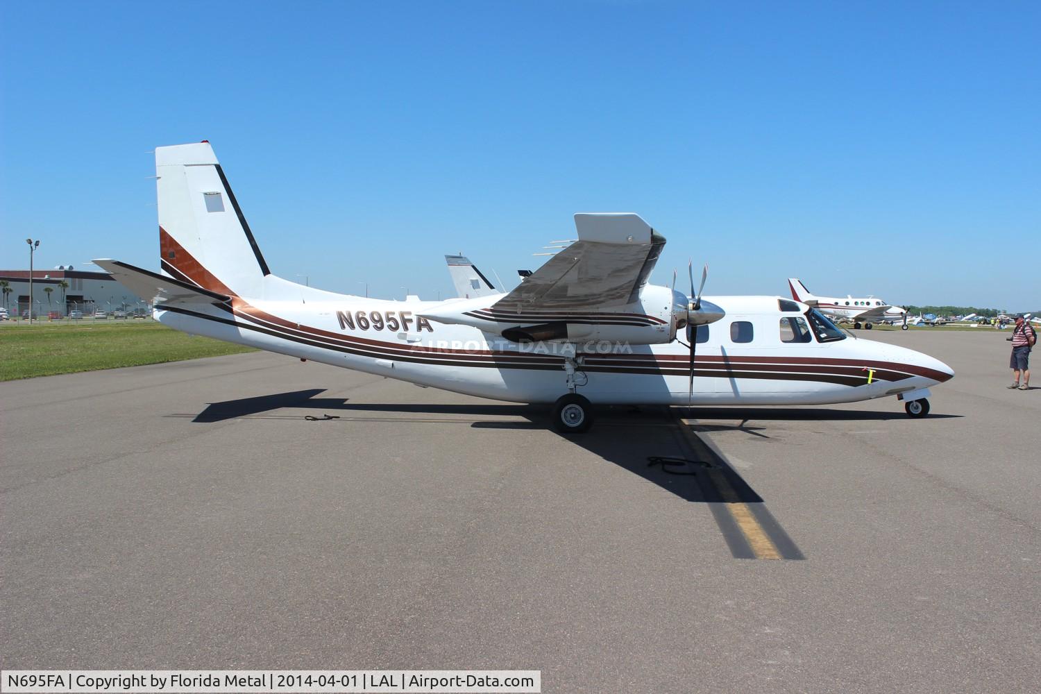 N695FA, 1984 Gulfstream Am Corp Comm Div 695A C/N 96077, Aero Commander 695A