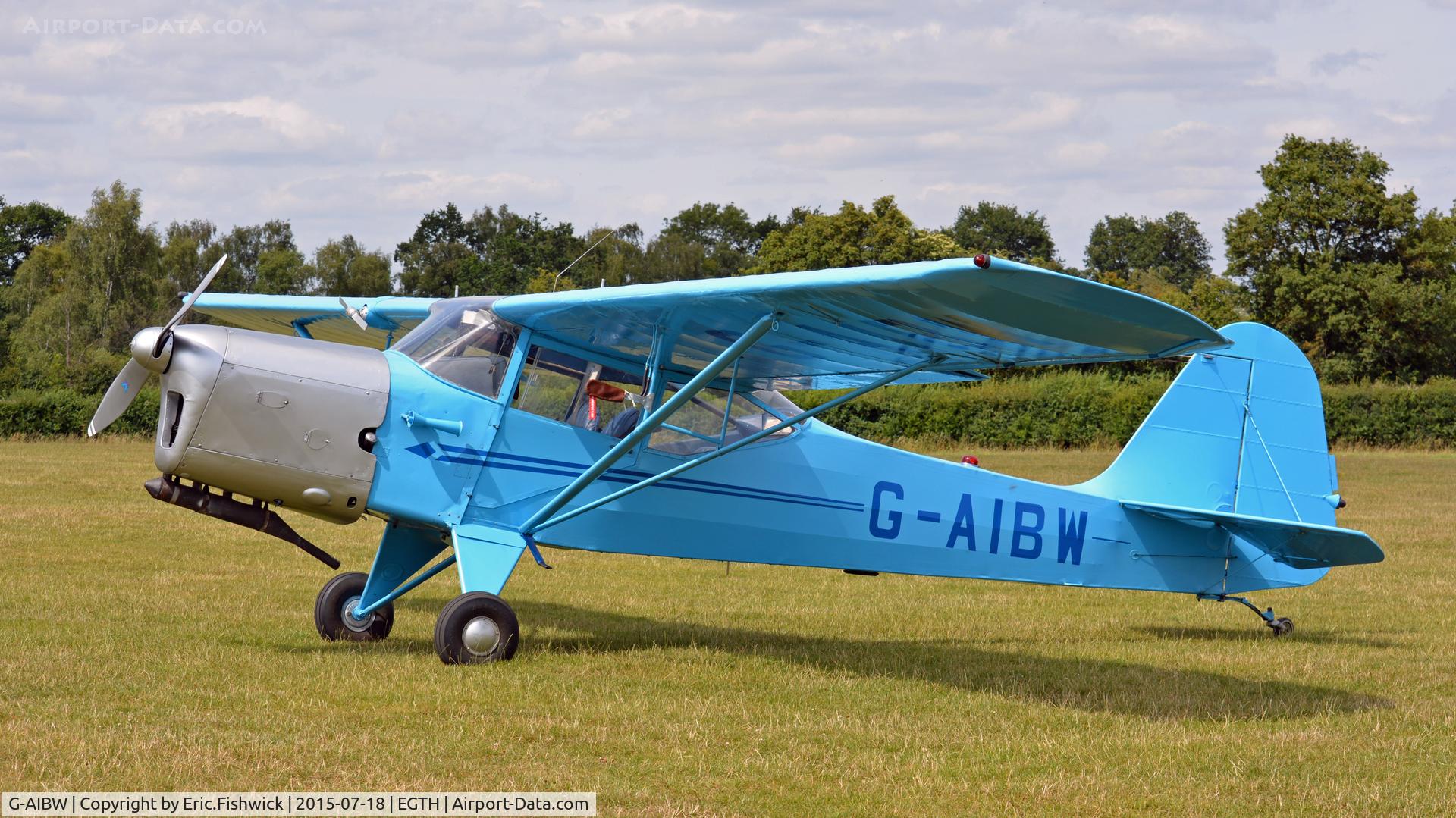 G-AIBW, 1946 Auster J-1N Alpha C/N 2158, 1. G-AIBW at Shuttleworth Best of British Airshow, July 2015.