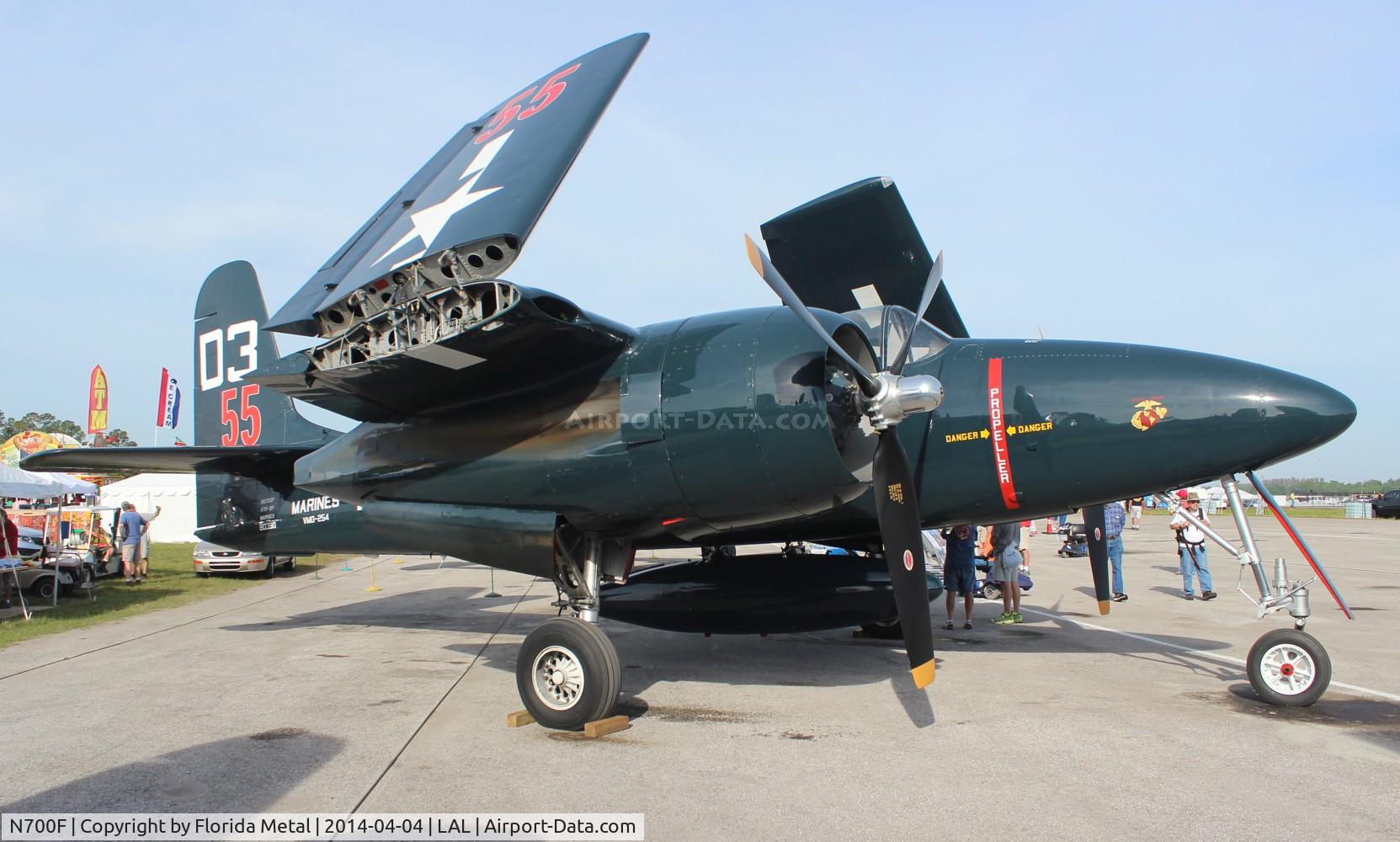 N700F, 1945 Grumman F7F-3 Tigercat C/N C.132, F7F-3 Tiger Cat