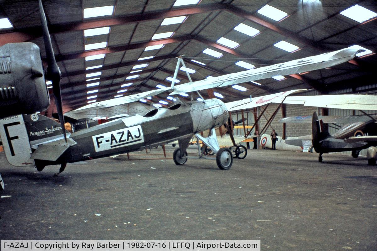 F-AZAJ, 1927 Morane-Saulnier MS-138EP-2 C/N 3220/138, Morane-Saulnier MS.138 [3220/138] La Ferte Alais~F 16/07/1982. From a slide.