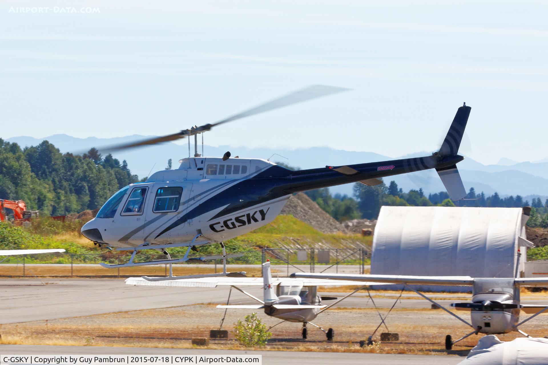 C-GSKY, 1971 Bell 206B JetRanger II C/N 612, Takeoff
