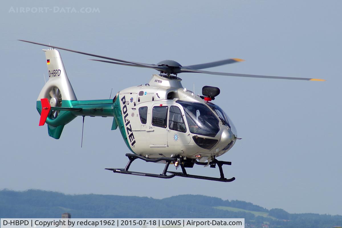 D-HBPD, 2010 Eurocopter EC-135P-2+ C/N 0882, came to refuel.