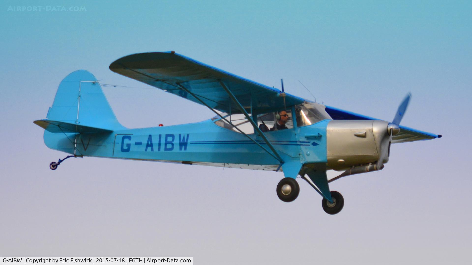 G-AIBW, 1946 Auster J-1N Alpha C/N 2158, 42. G-AIBW in display mode at Shuttleworth Best of British Airshow, July 2015