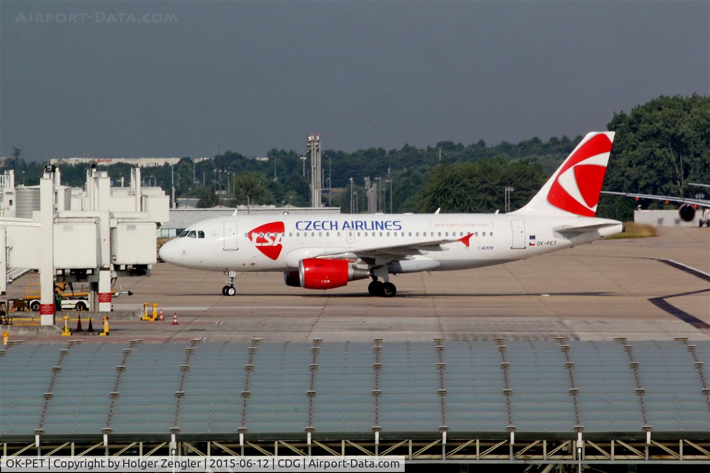 OK-PET, 2010 Airbus A319-112 C/N 4258, Ready for return flight to Prague...