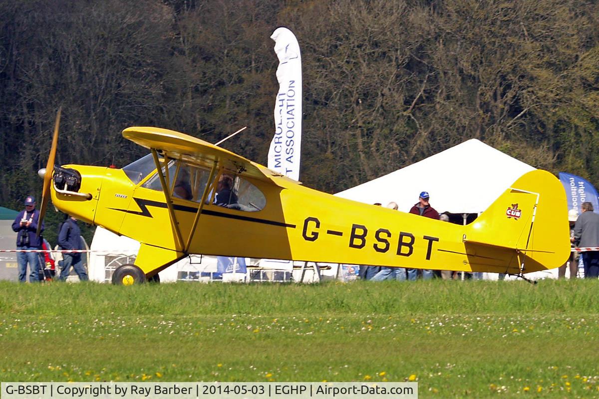 G-BSBT, 1946 Piper J3C-65 Cub Cub C/N 17712, Piper J-3C-65 Cub [17712] Popham~G 03/05/2014