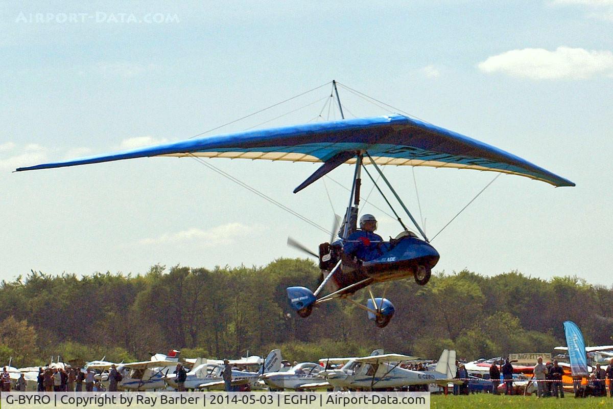 G-BYRO, 1999 Mainair Blade C/N 1210-0899-7-W1013, Mainair Blade [1210-0899-7] Popham~G 03/05/2014
