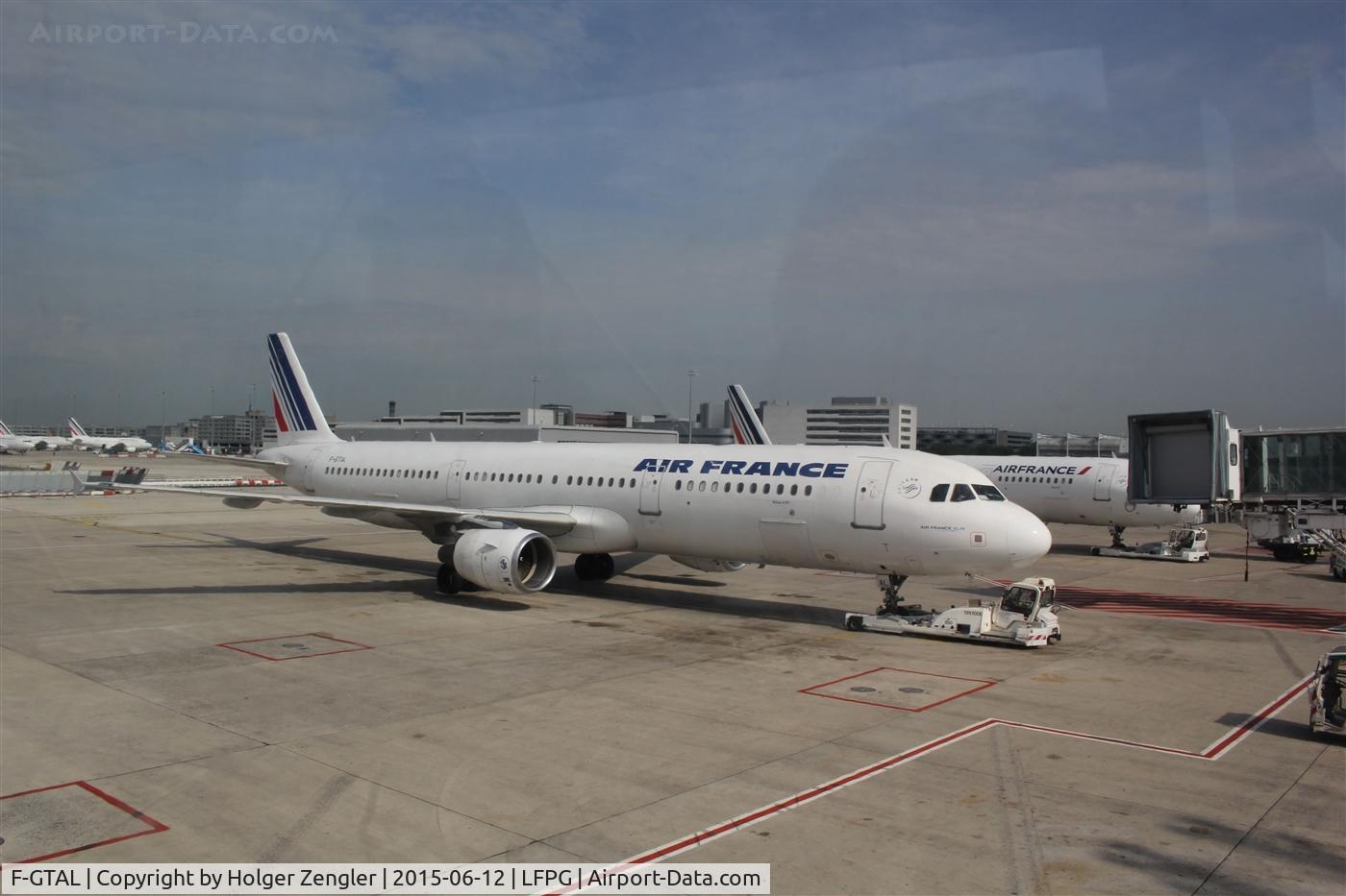 F-GTAL, 2002 Airbus A321-211 C/N 1691, Ready for a ride to LHR. Please notice the gnom at the nose wheel!