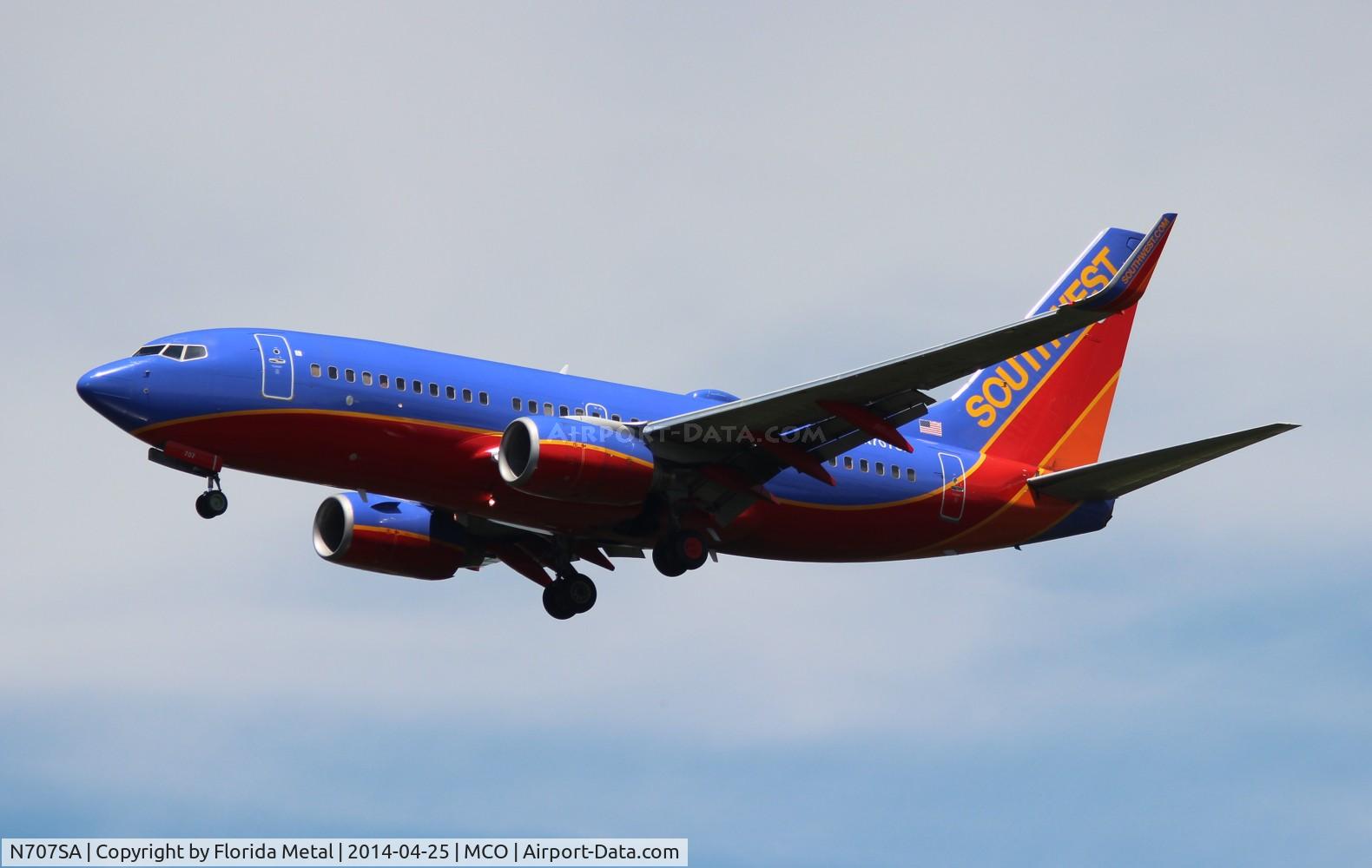 N707SA, 1997 Boeing 737-7H4 C/N 27841, Southwest