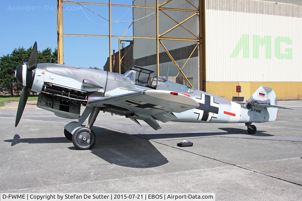 D-FWME, Messerschmitt Bf-109G-4 C/N 0139, Fuel stop in EBOS.