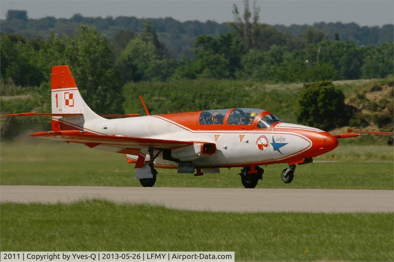 2011, PZL-Mielec TS-11 Iskra bis DF C/N 3H-2011, Poland Air Force Iskry Team PZL-Mielec TS-11A Iskra, Take off rwy 34, Salon De Provence Air Base 701 (LFMY) Open day 2013