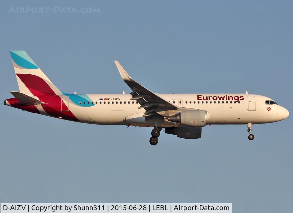 D-AIZV, 2013 Airbus A320-214 C/N 5658, Landing rwy 25R