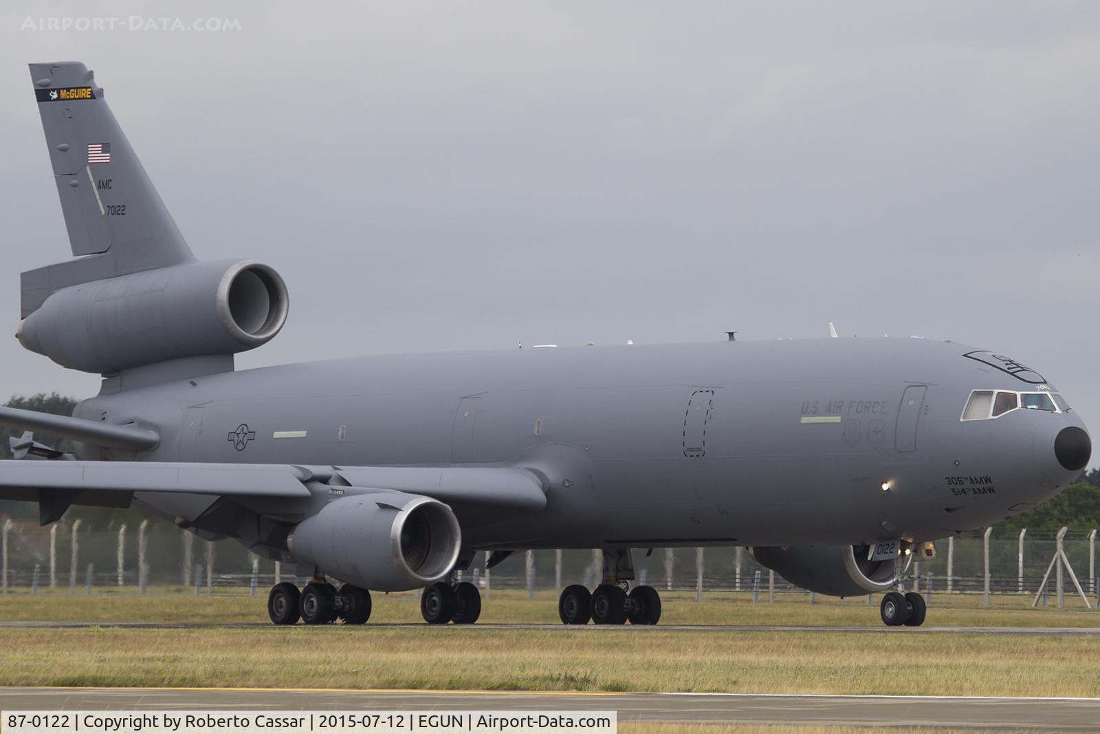 87-0122, 1987 McDonnell Douglas KC-10A Extender C/N 48308, Mildenhall