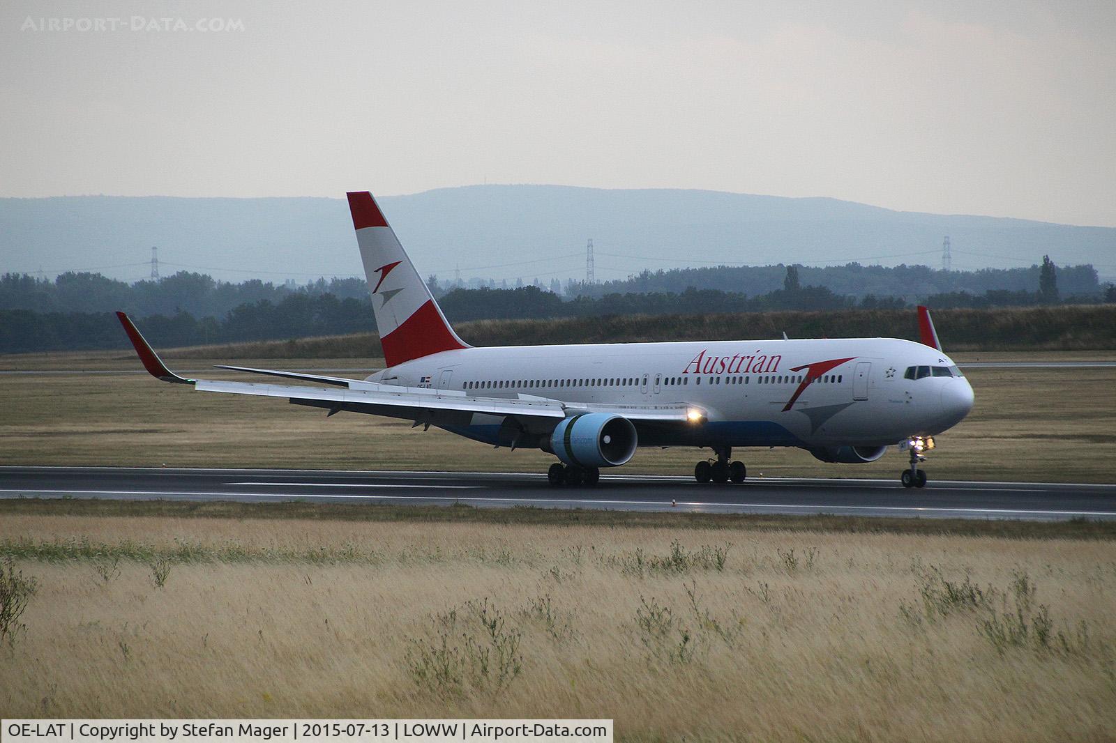 OE-LAT, 1991 Boeing 767-31A C/N 25273, Austrian B767-300ER @ VIE