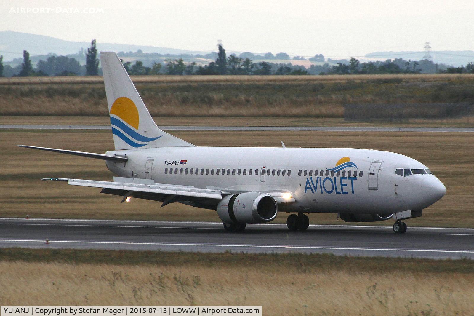 YU-ANJ, 1986 Boeing 737-3H9 C/N 23714/1305, Aviolet B737-300 @ VIE
