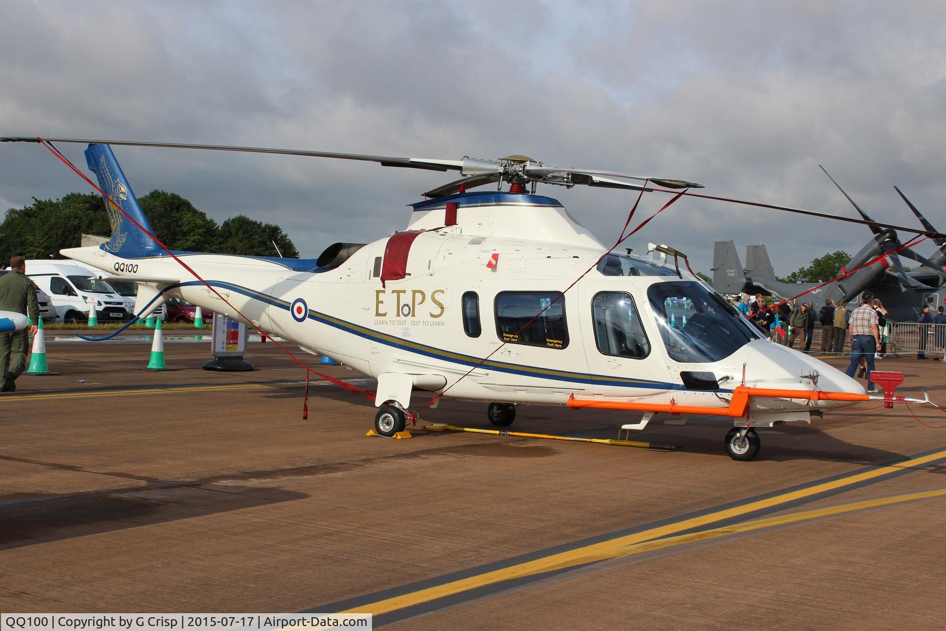 QQ100, 2001 Agusta A-109E Power C/N 11131, RIAT 2015, Fairford UK