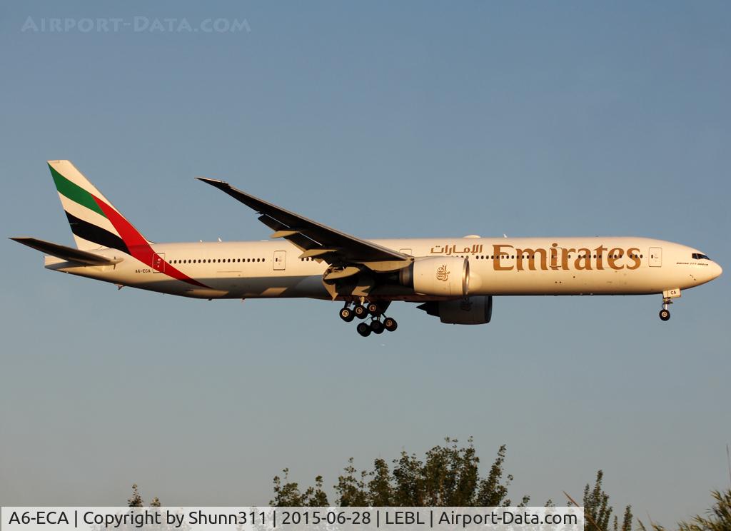 A6-ECA, 2006 Boeing 777-36N/ER C/N 32794, Landing rwy 25R