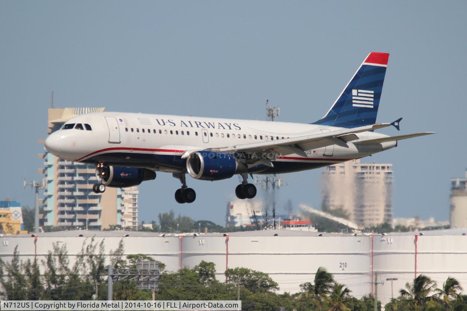N712US, 1999 Airbus A319-112 C/N 1038, USAirways
