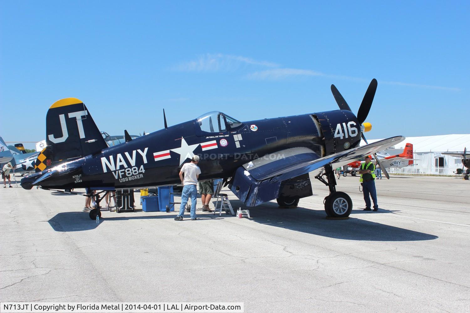 N713JT, 1945 Vought F4U-4B Corsair C/N 97143, Corsair