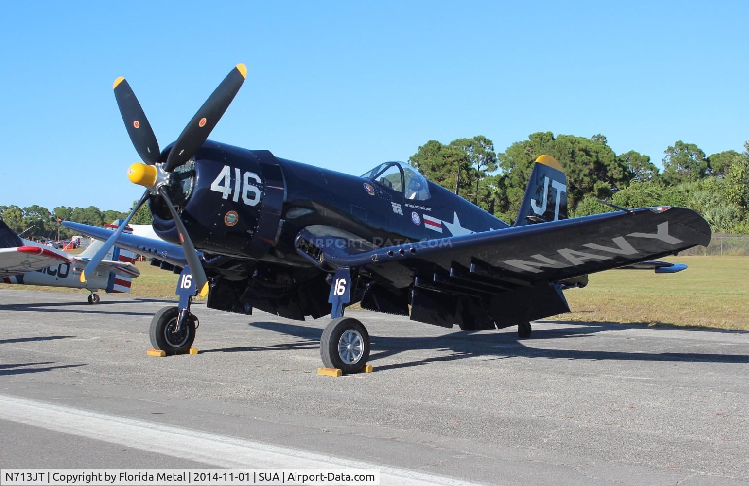N713JT, 1945 Vought F4U-4B Corsair C/N 97143, Corsair