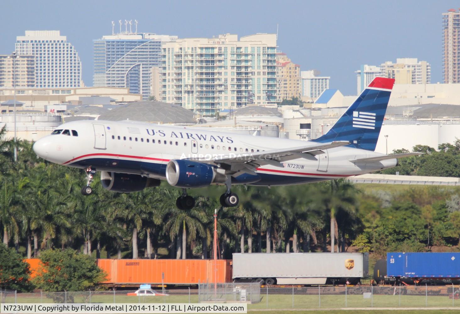 N723UW, 1999 Airbus A319-112 C/N 1109, USAirways