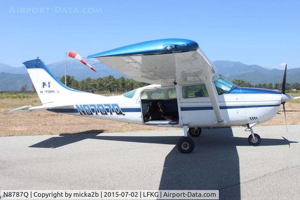 N8787Q, 1976 Cessna U206G Stationair C/N U20603539, Parked