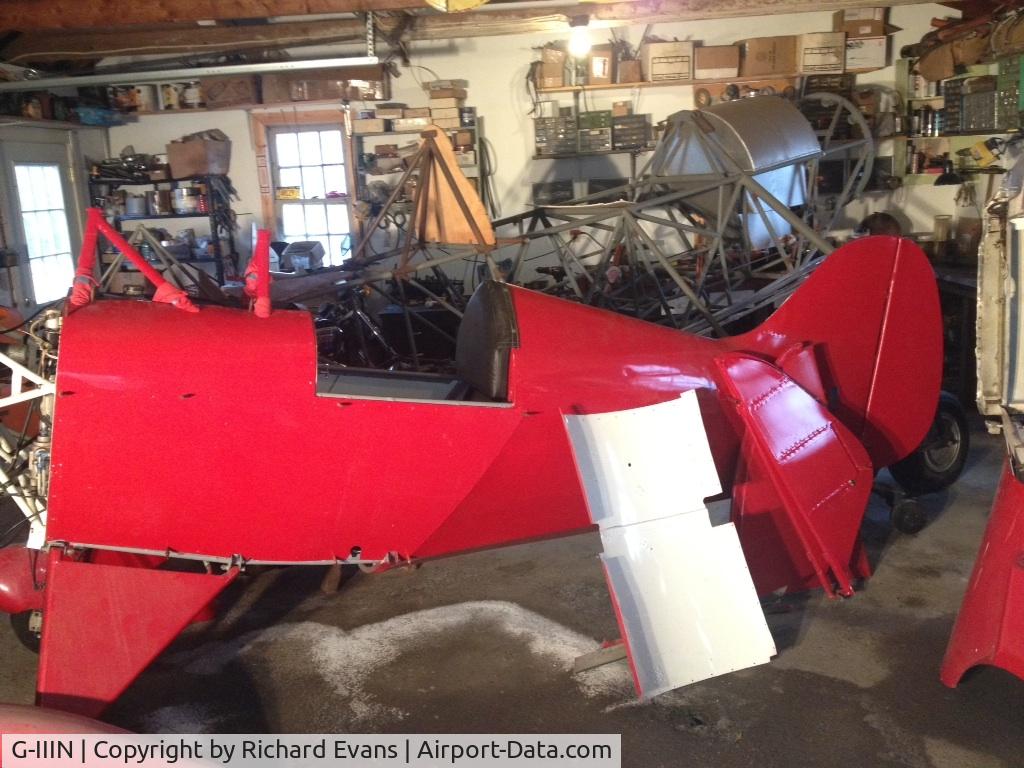 G-IIIN, 1971 Pitts S-1C Special C/N MC132-H, Undergoing rebuild following import to UK in 2014