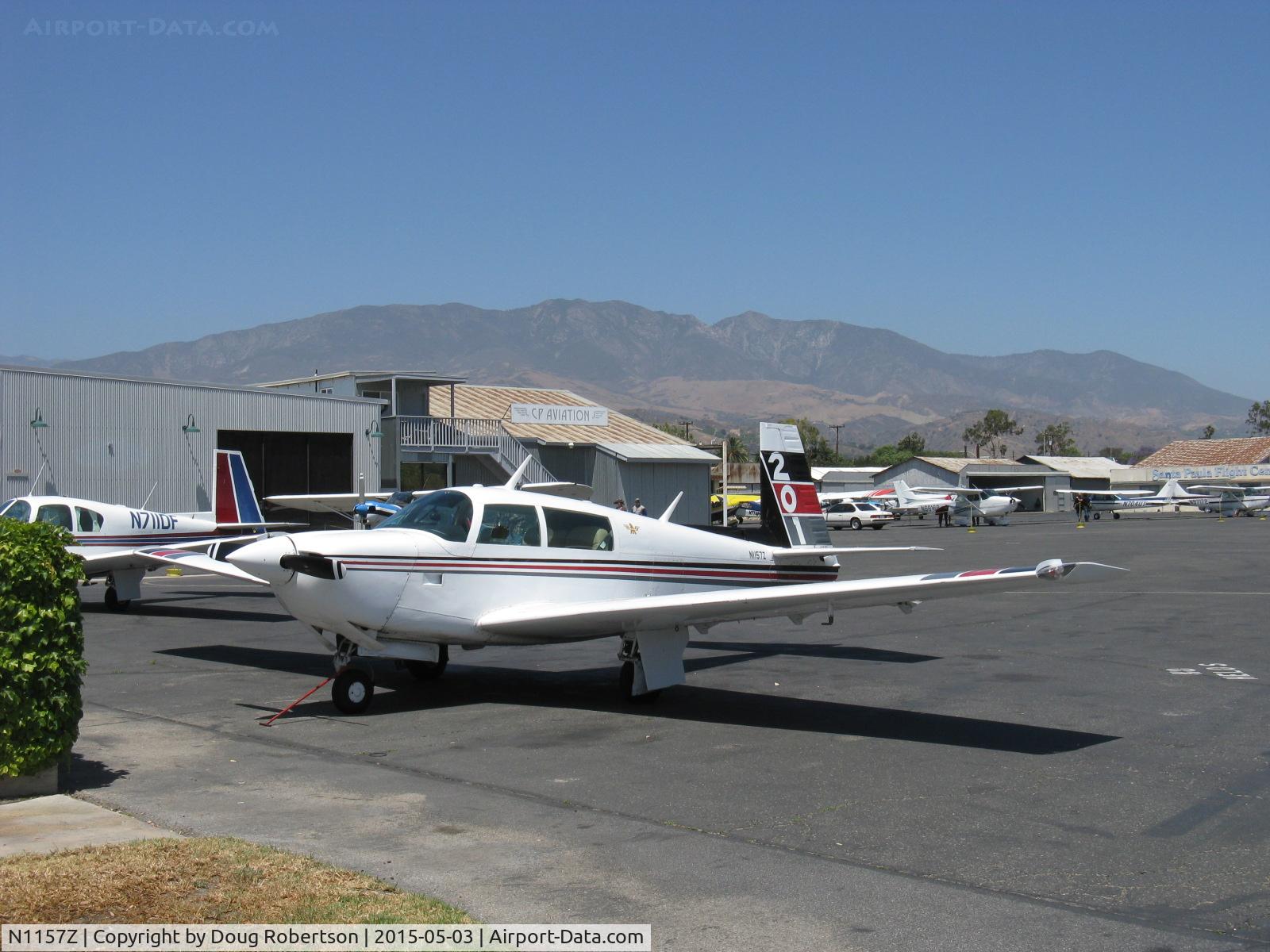 N1157Z, 1982 Mooney M20J 201 C/N 24-1262, 1982 Mooney M20J 201, Lycoming IO-360 A&C 200 Hp, at fuel dock