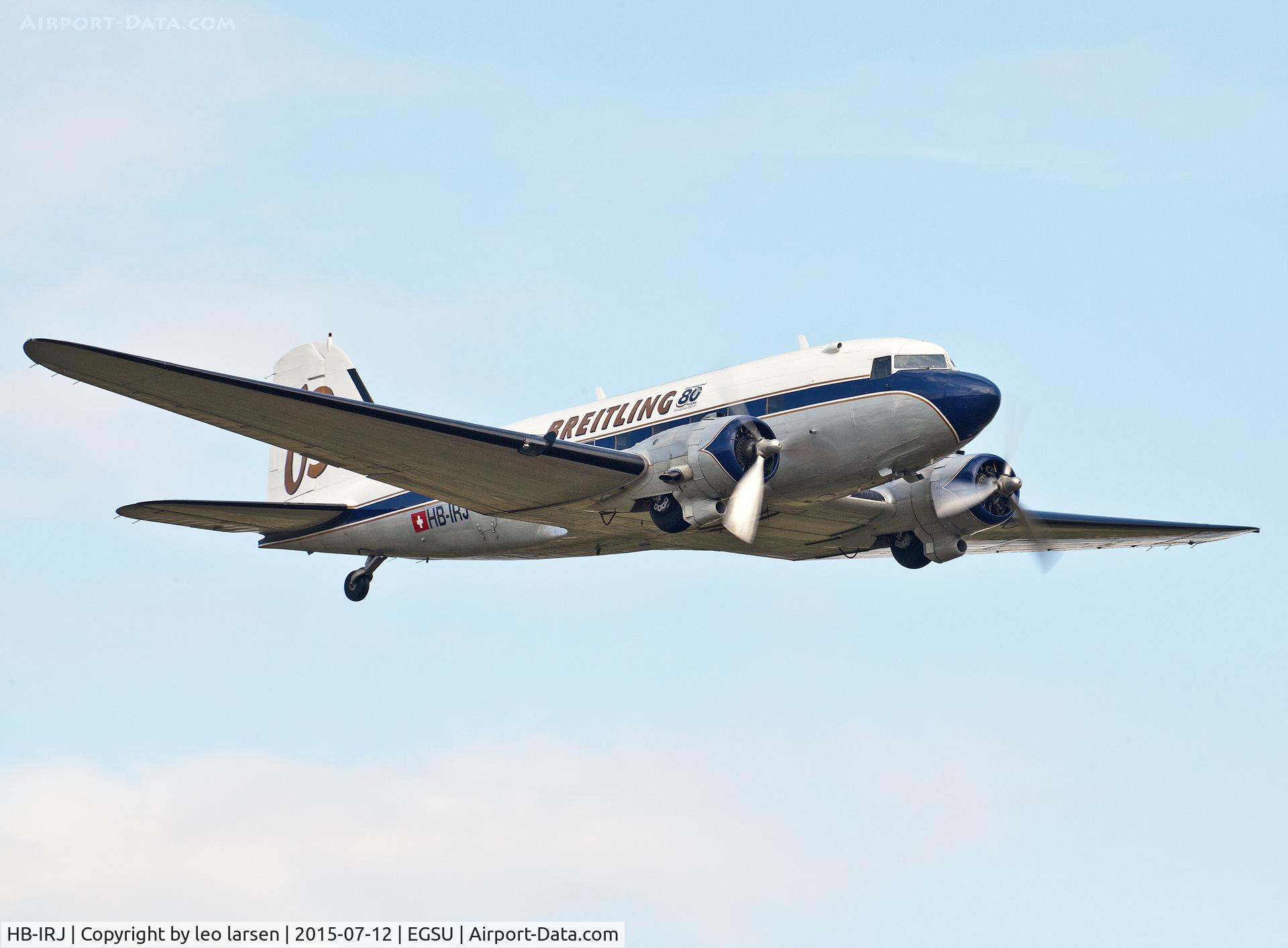 HB-IRJ, 1940 Douglas DC-3A-S4C4G C/N 2204, Duxford 12.7.15