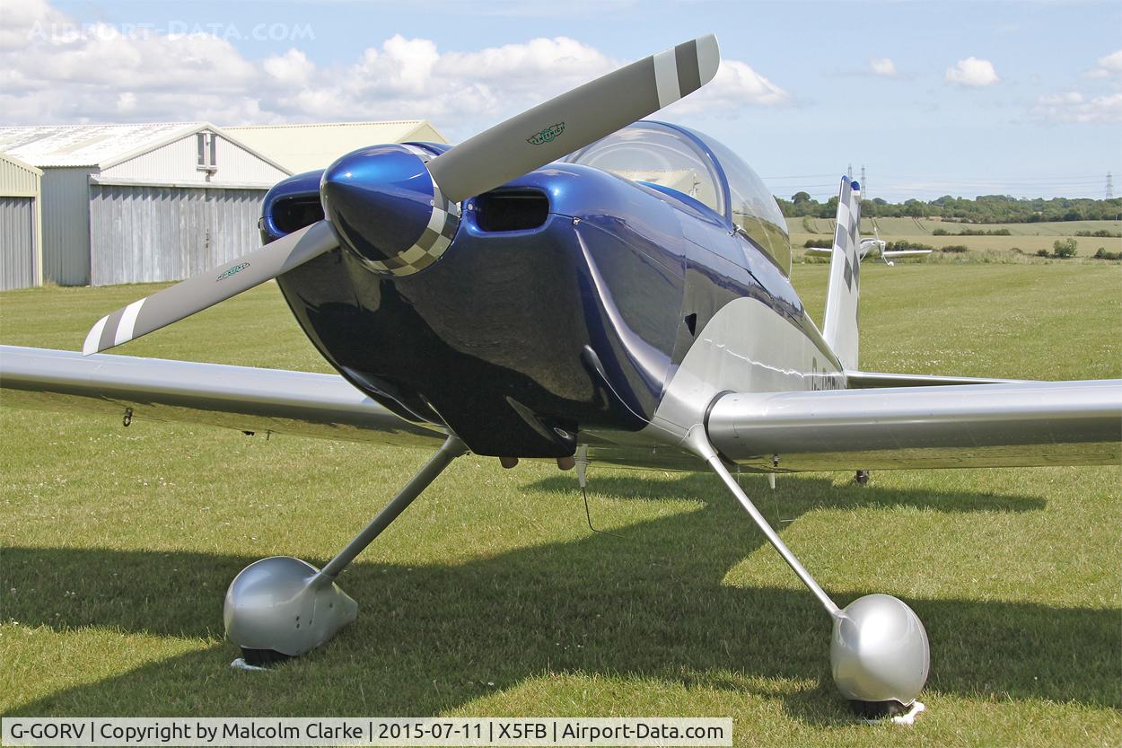 G-GORV, 2013 Vans RV-8 C/N LAA 303-14847, Vans RV-8 at Fishburn Airfield, July 11th 2015.
