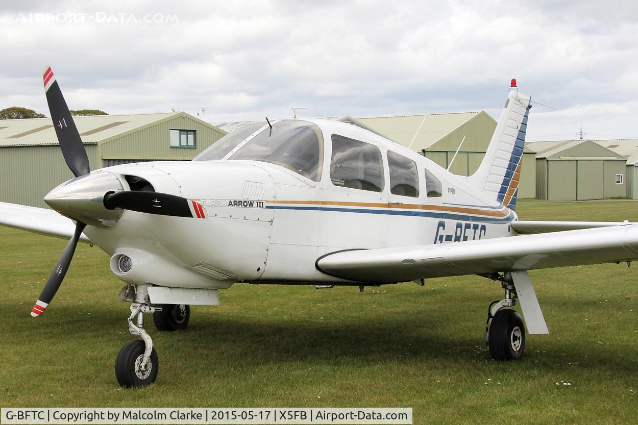 G-BFTC, 1978 Piper PA-28R-201T Cherokee Arrow III C/N 28R-7803197, Piper PA-28R-201T Turbo Arrow III at the opening of Fishburn Airfield's new clubhouse, May 17th 2015.