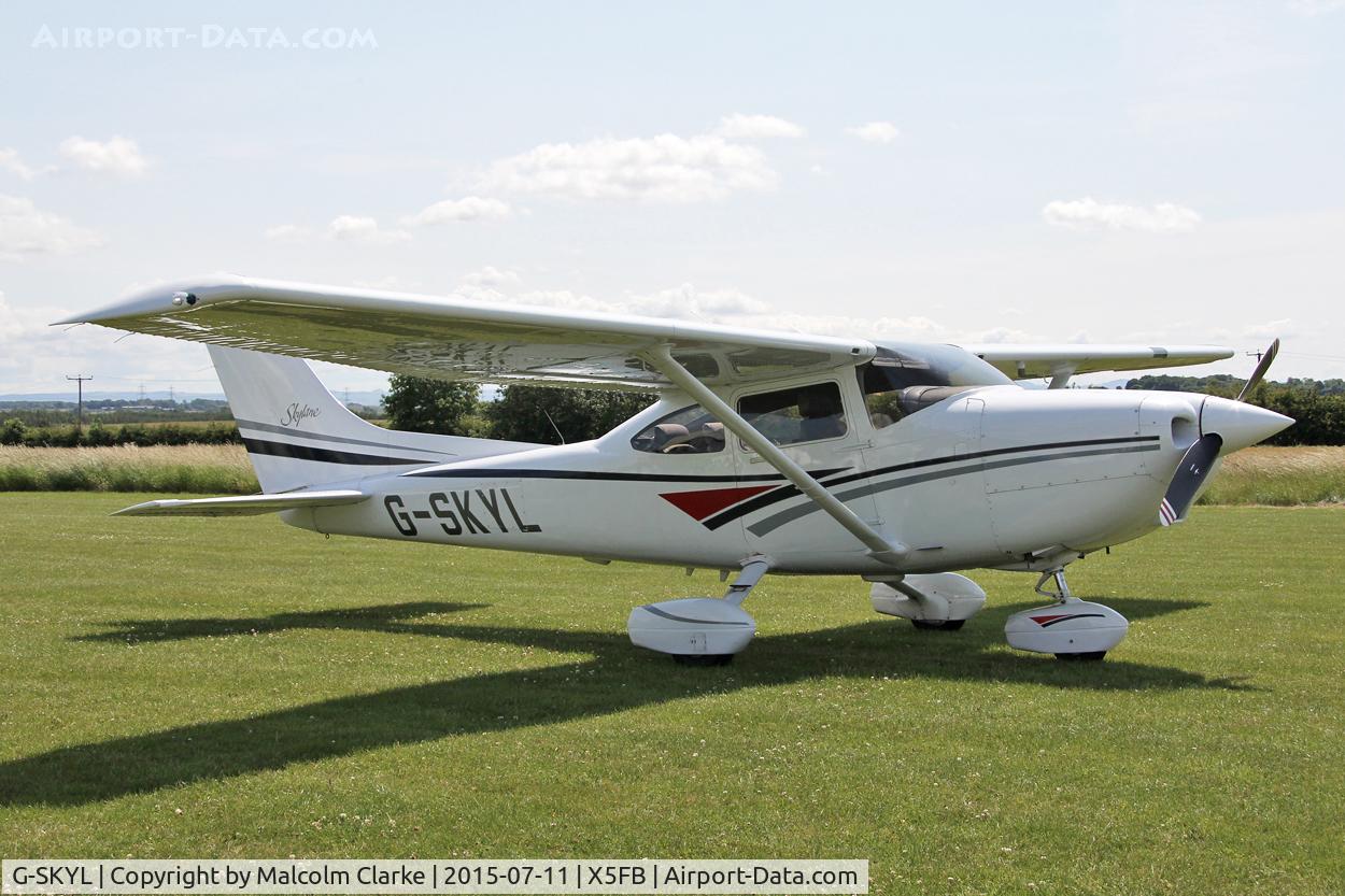 G-SKYL, 1998 Cessna 182S Skylane C/N 18280176, Cessna 182S Skylane at Fishburn Airfield, July 11th 2015.
