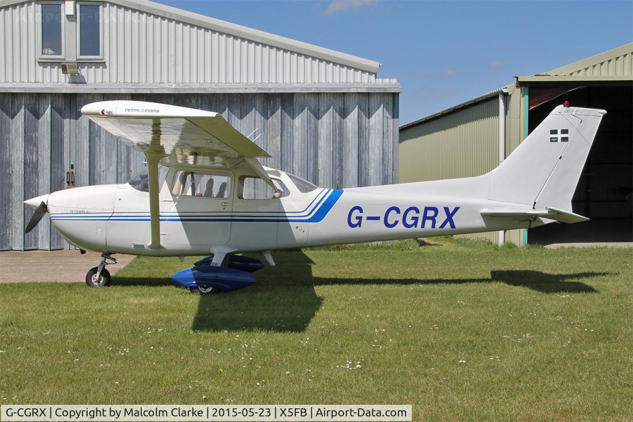 G-CGRX, 1976 Reims F172N Skyhawk Skyhawk C/N 1524, Reims F-172M Skyhawk at Fishburn Airfield, May 23rd 2015.
