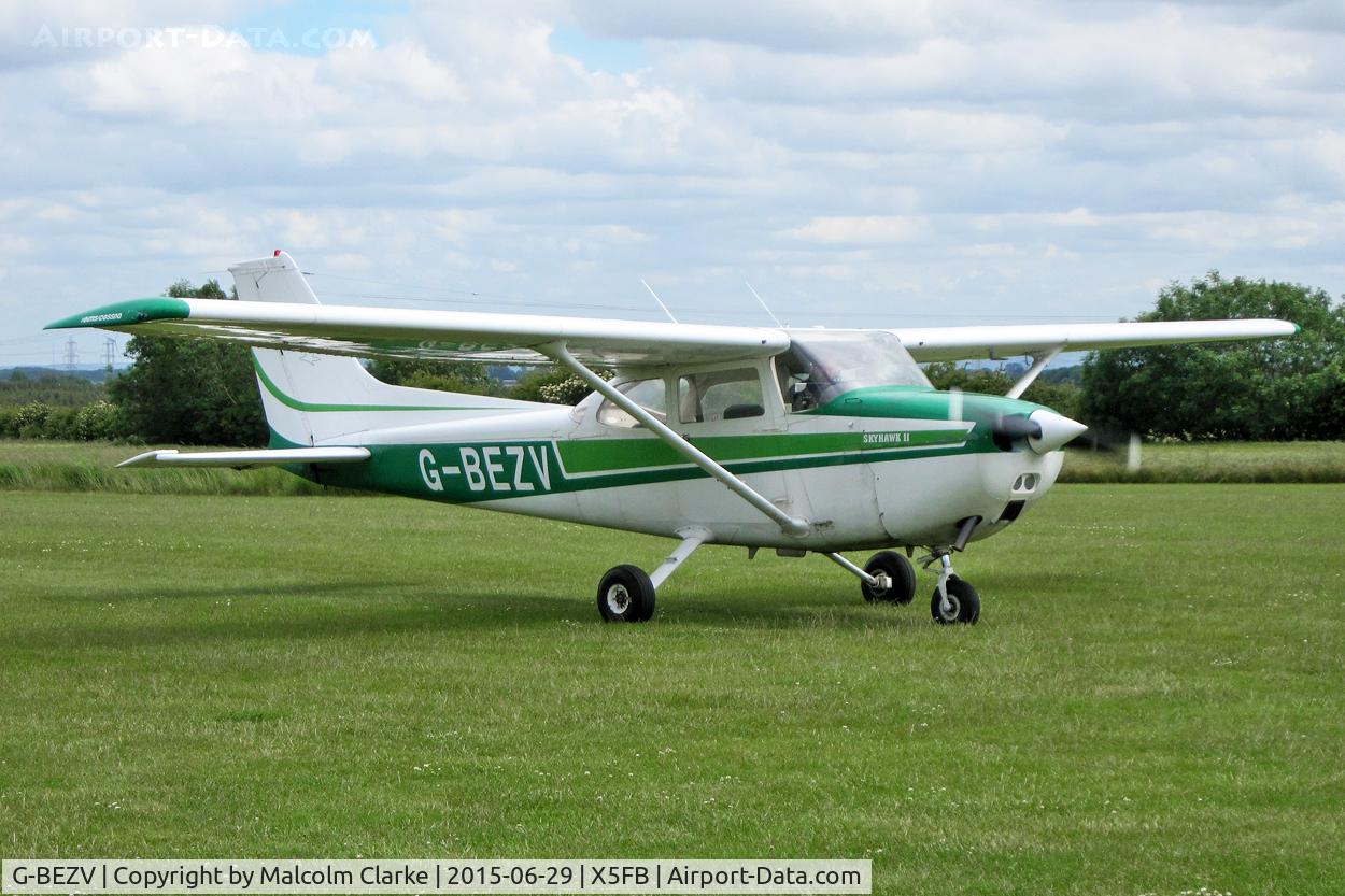 G-BEZV, 1976 Reims F172M Skyhawk Skyhawk C/N 1474, Reims F172M at Fishburn Airfield, June 29th 2015.