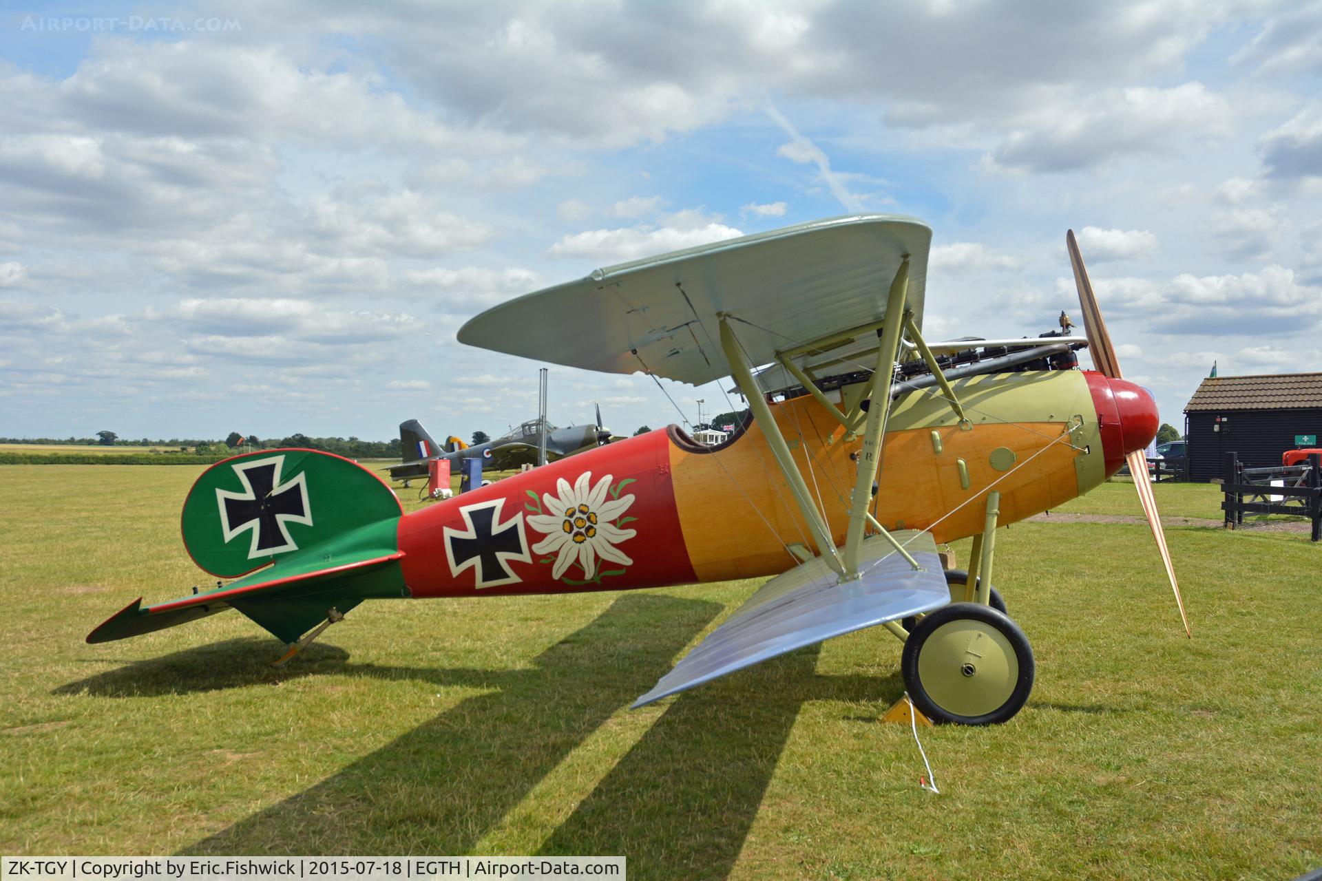 ZK-TGY, 2015 Albatros D-Va Replica C/N 5, 2. ZK-TGY at Shuttleworth Best of British Airshow, July 2015.