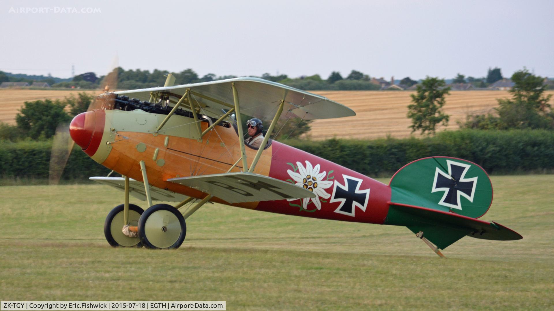 ZK-TGY, 2015 Albatros D-Va Replica C/N 5, 3. ZK-TGY at Shuttleworth Best of British Airshow, July 2015.