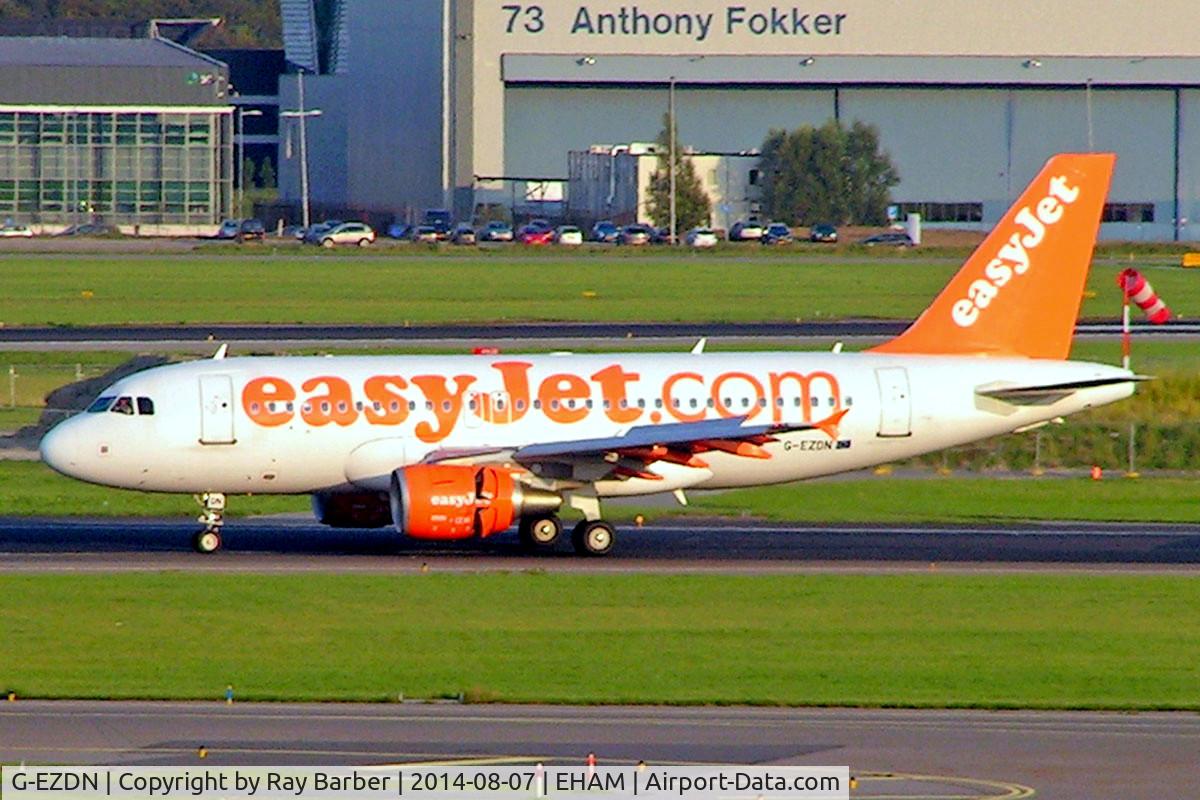 G-EZDN, 2008 Airbus A319-111 C/N 3569, Airbus A319-111 [3608] (EasyJet) Amsterdam-Schiphol~PH 07/08/2014