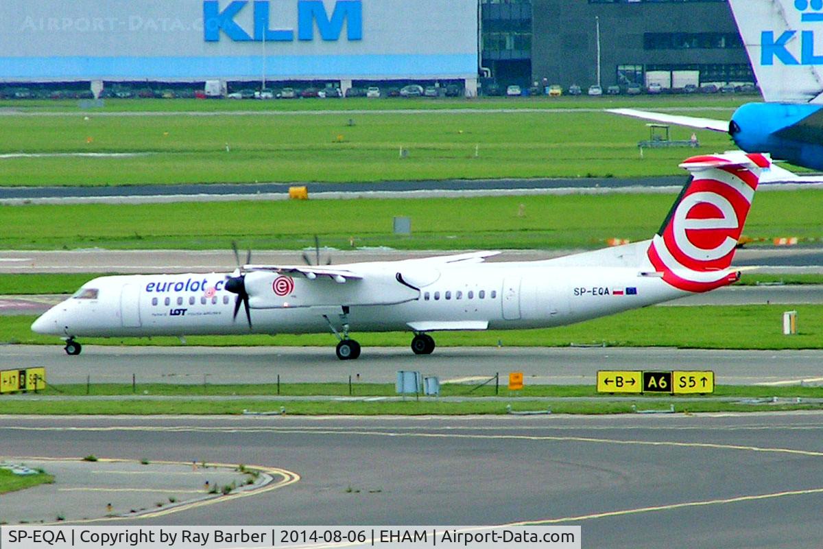 SP-EQA, 2012 Bombardier DHC-8-402Q Dash 8 Dash 8 C/N 4406, De Havilland Canada DHC-8Q-402NG Dash 8 [4406] (Eurolot) Amsterdam-Schiphol~PH 06/08/2014