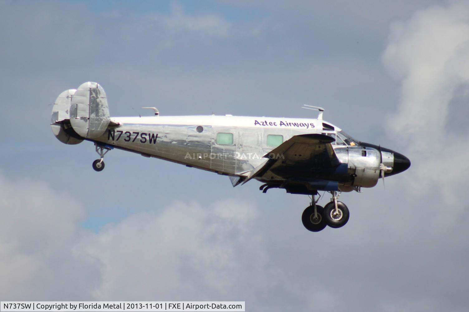 N737SW, 1959 Beech E18S C/N BA-402, Beech E18S