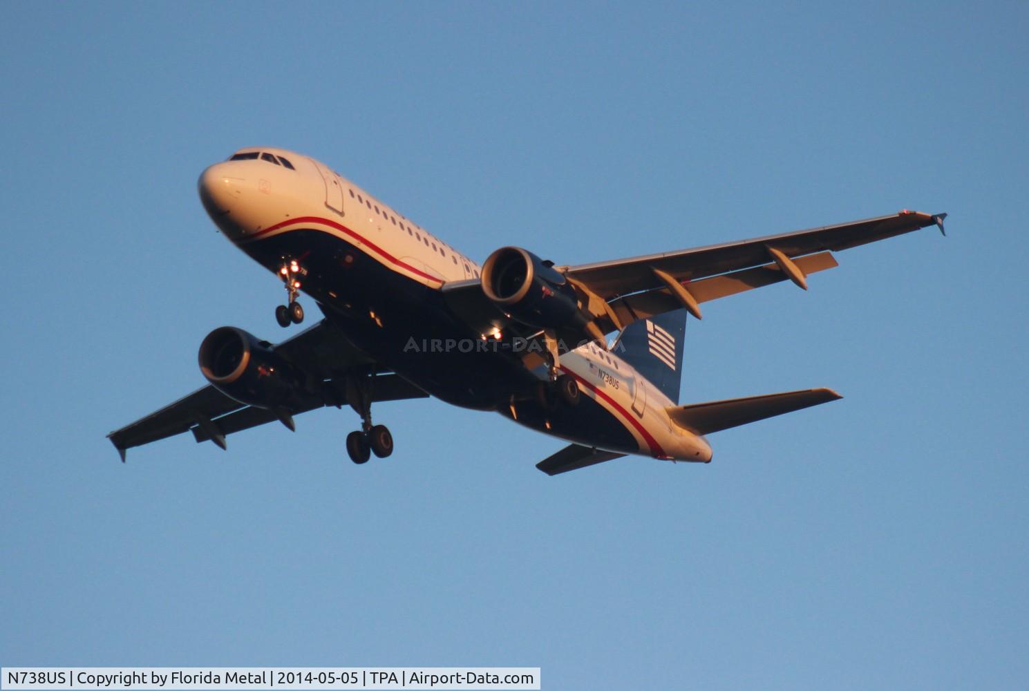 N738US, 2000 Airbus A319-112 C/N 1254, USAirways