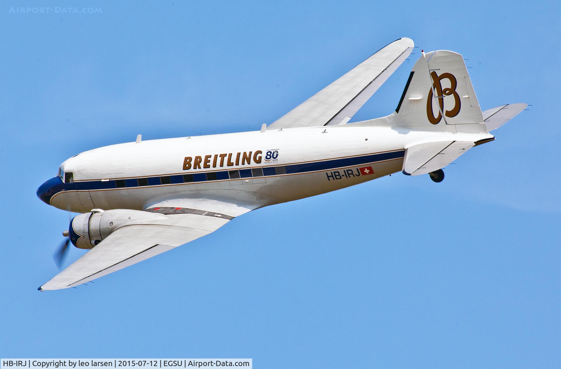 HB-IRJ, 1940 Douglas DC-3A-S4C4G C/N 2204, Duxford 12.7.15