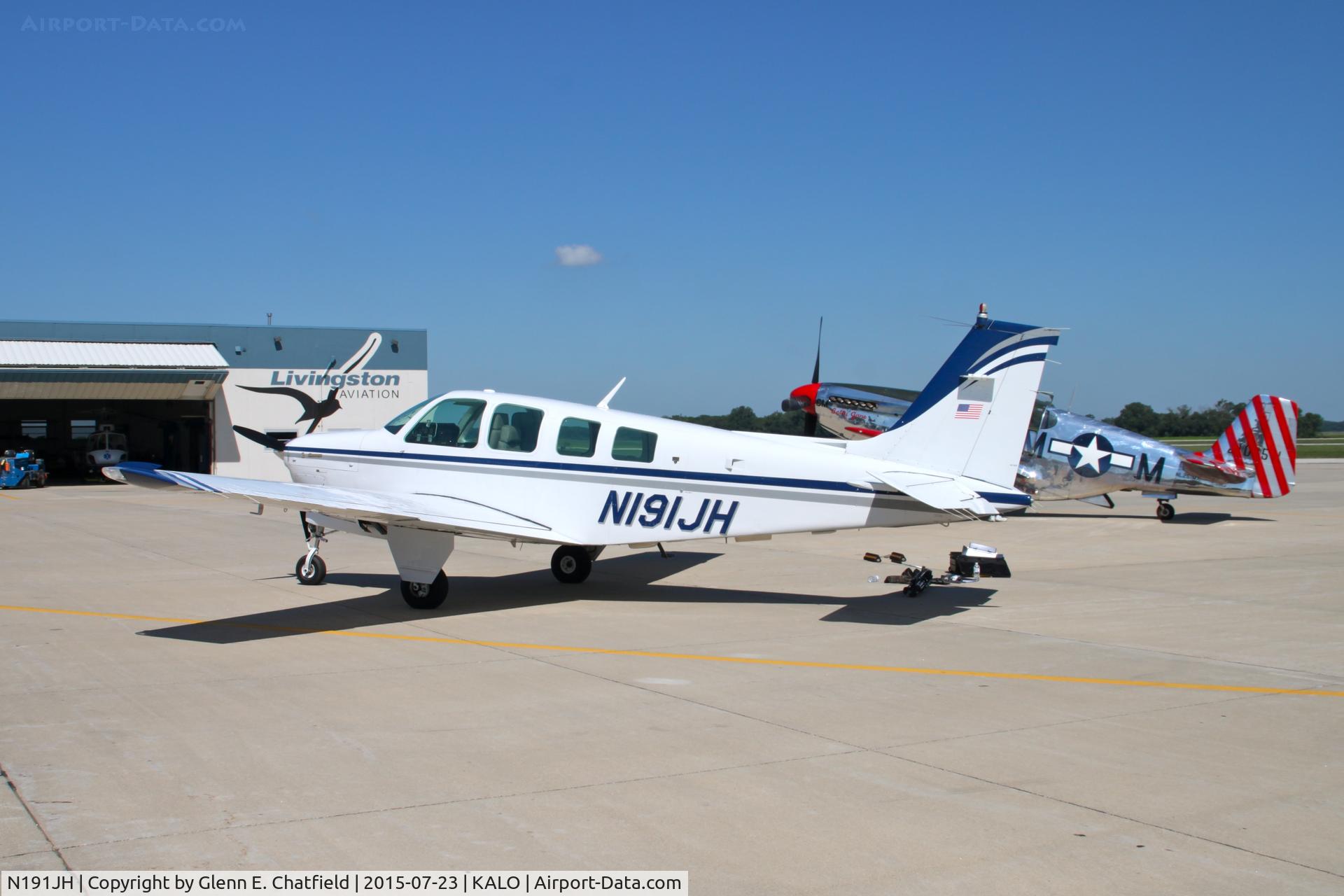 N191JH, 1982 Beech A36 Bonanza 36 C/N E-2042, Found on the ramp