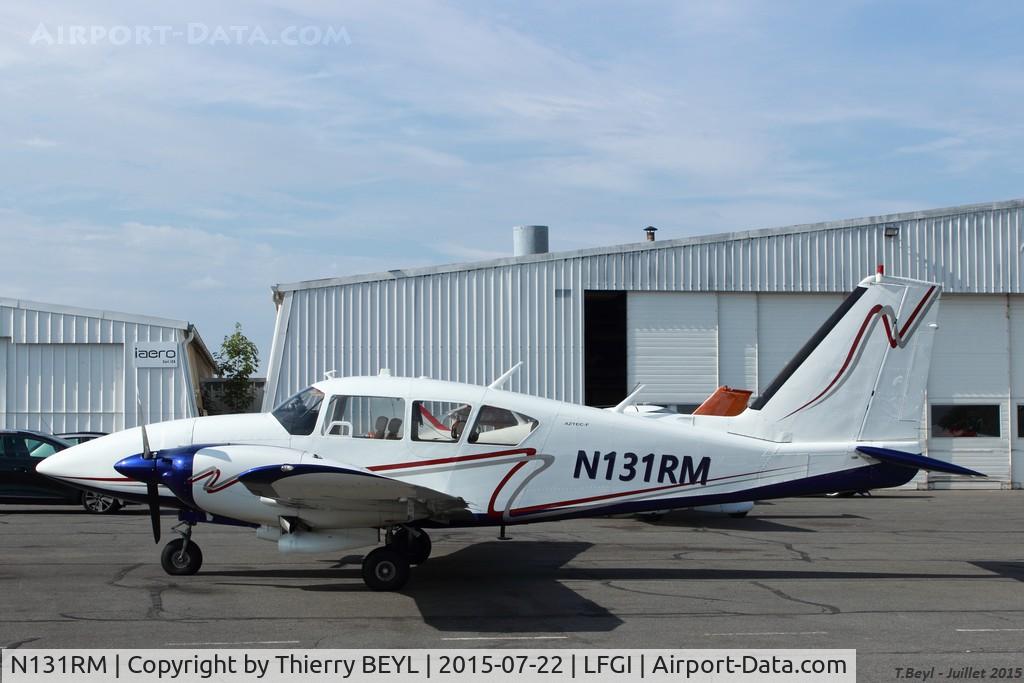 N131RM, Piper PA-23-250 Aztec F C/N 27-7654053, Seen front of Aéro Restauration Service
